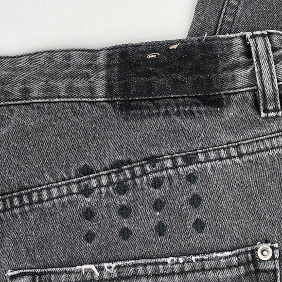 Ksubi Black Wide-Leg High Rise Jeans | Made in China - Picture 7 of 7